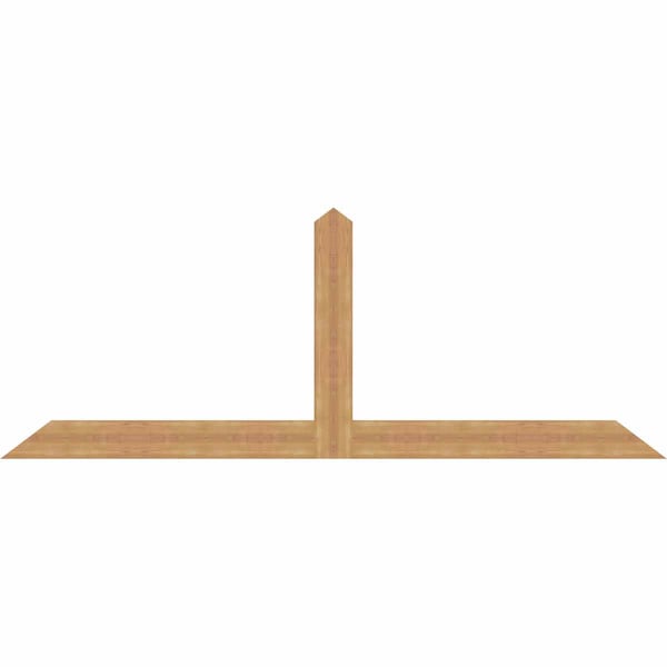 Ekena Millwork Portland Smooth Timber Gable Bracket, Western Red Cedar, 96"W x 36"H x 1 1/2"D x 5 1/2"F, 9/12 Pitch GBW096X36X0206POR00SWR - main